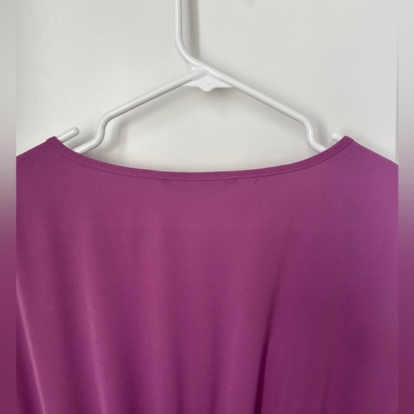 BloomChic Buttoned Tie-Front Midi Dress in Pink - Picture 7 of 8